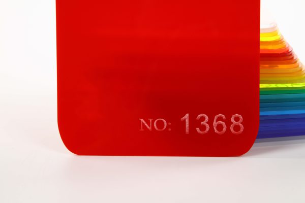 Red Semi-Transparent Acrylic Sheet-1368