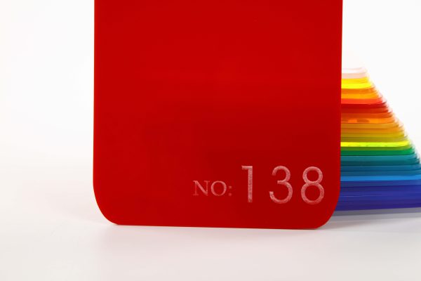 Red Semi-Transparent Acrylic Sheet-138