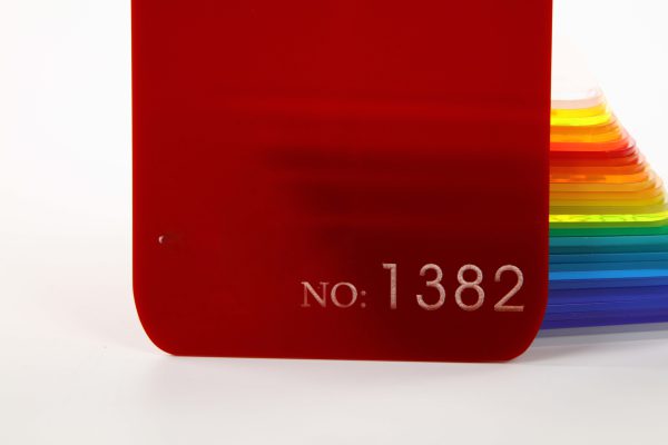 Red Semi-Transparent Acrylic Sheet-1382