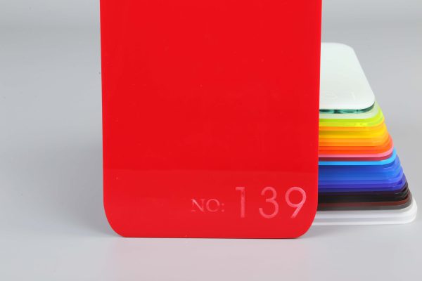 Red Semi-Transparent Acrylic Sheet-139