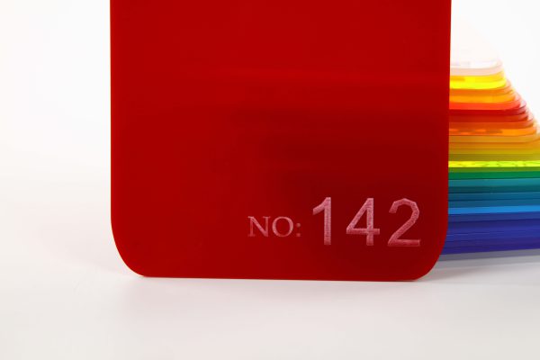 Red Semi-Transparent Acrylic Sheet-142