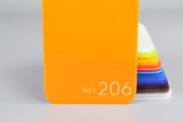 Semi-transparent Yellow Acrylic Sheet-206
