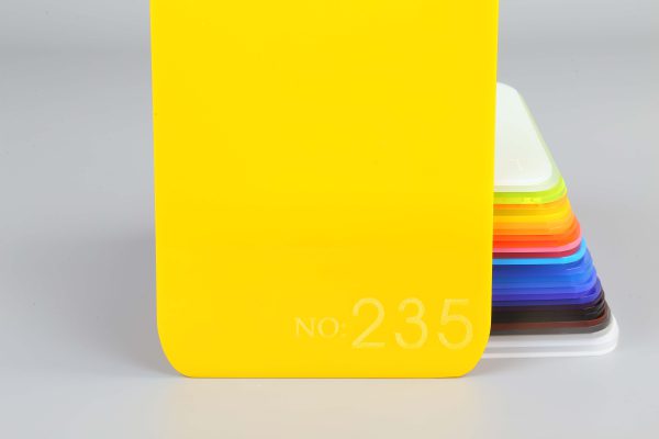 Semi-transparent Yellow Acrylic Sheet-235