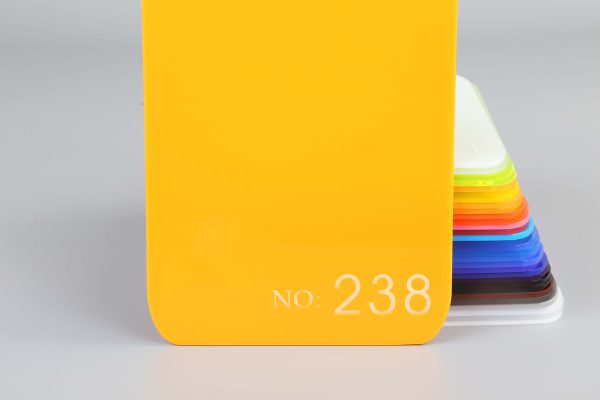 Semi-transparent Yellow Acrylic Sheet-238