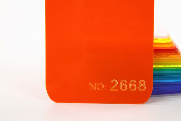 Semi-transparent Yellow Acrylic Sheet-2668