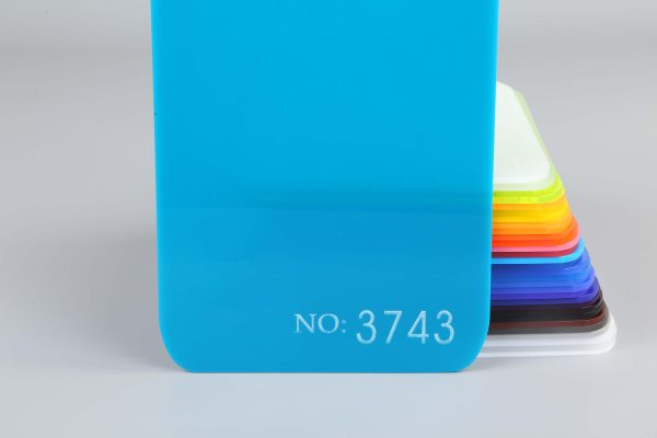 Semi-transparent Blue Acrylic Sheet-3743