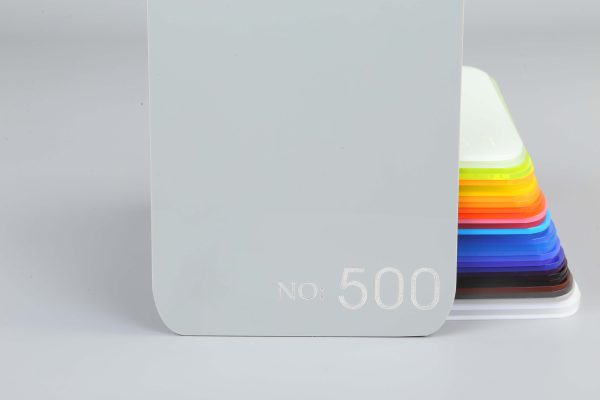 Opaque light gray acrylic sheet-500