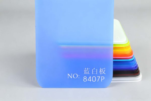 Frosted Acrylic Sheet-Blue and White Board 8407P
