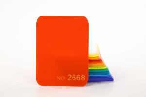 No.2668 Semi-transparent Yellow Acrylic Sheet-2668