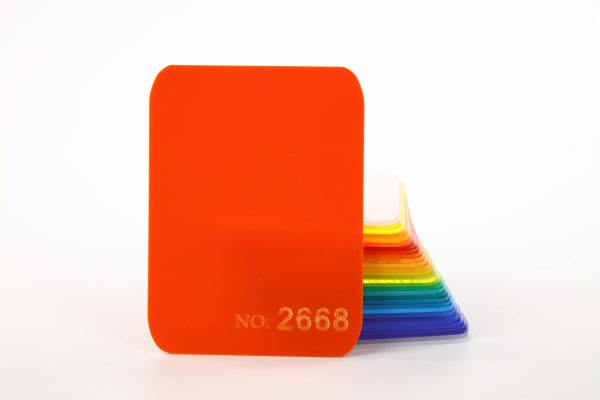Semi-transparent Yellow Acrylic Sheet-2668