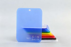 Frosted Acrylic Sheet-Blue and White Board 8407P