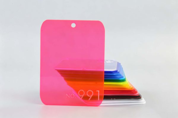 Fluorescent Acrylic Sheet – Fluorescent Red 991